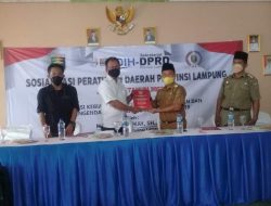 Ketua DPRD Lampung Sosialisasikan Perda Tentang Adaptasi Kebiasaan Baru