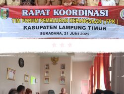Forum FPK Lampung Timur  Gelar Rapat Koordinasi