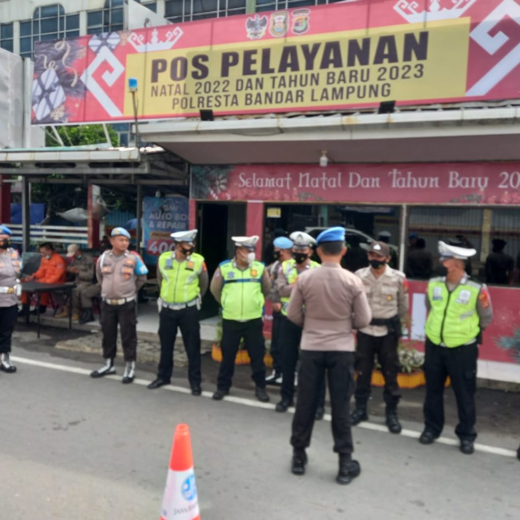 Propam Polresta Bandar Lampung Cek Pospam Ops Lilin Krakatau 2022