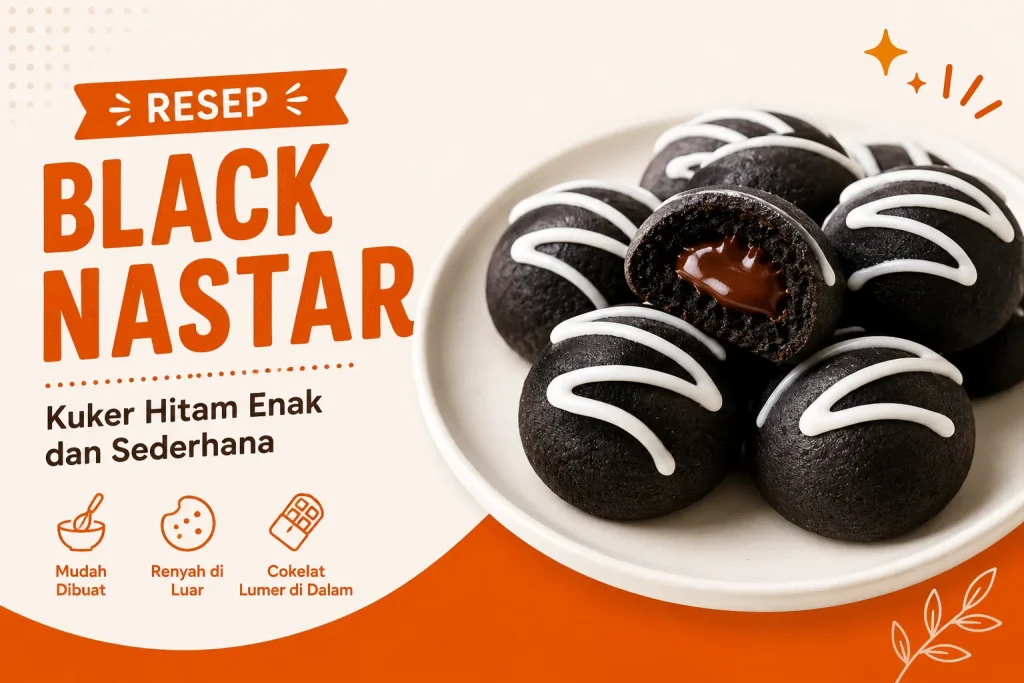 Resep Black Nastar (Kuker Hitam) Enak dan Sederhana