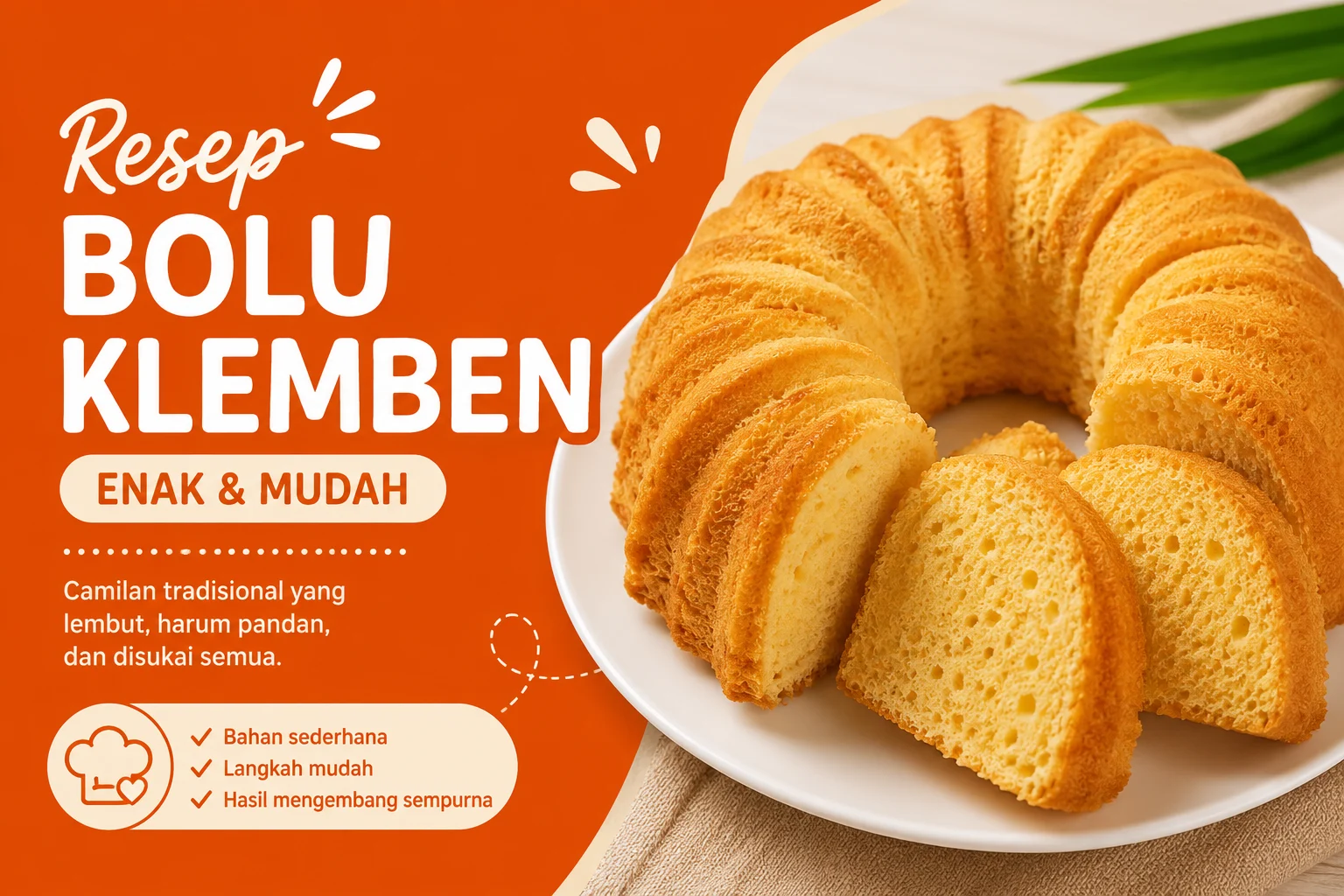 Resep Bolu Klemben Masakan Rumahan yang Enak dan Mudah