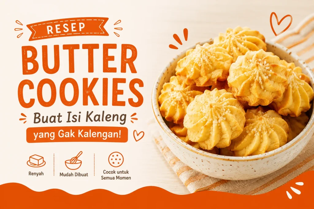 Resep Butter Cookies Buat Isi Kaleng yang Gak Kalengan