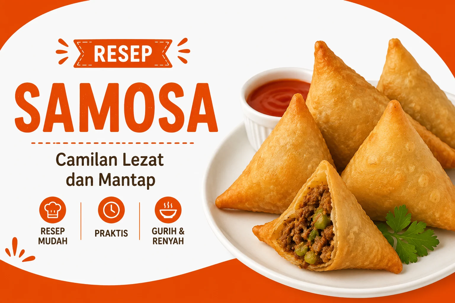 Resep Cara Membuat Samosa, Camilan Lezat dan Mantap untuk Teman Santai
