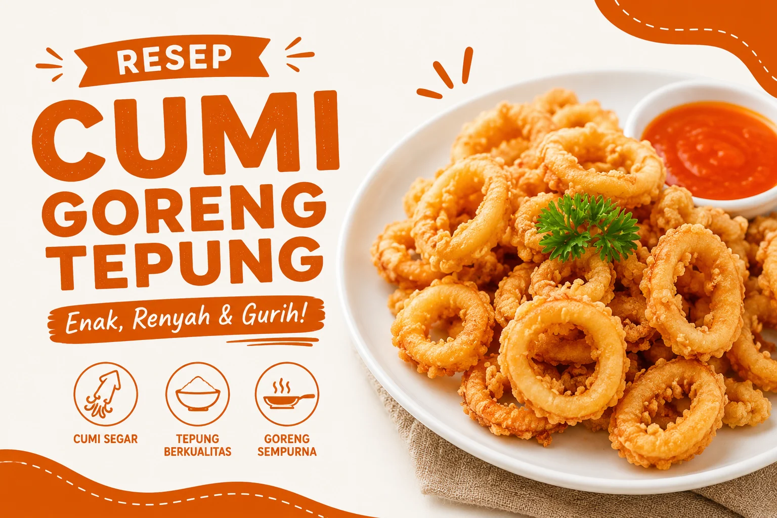 Resep Cumi Goreng Tepung Enak Banget dan Renyah
