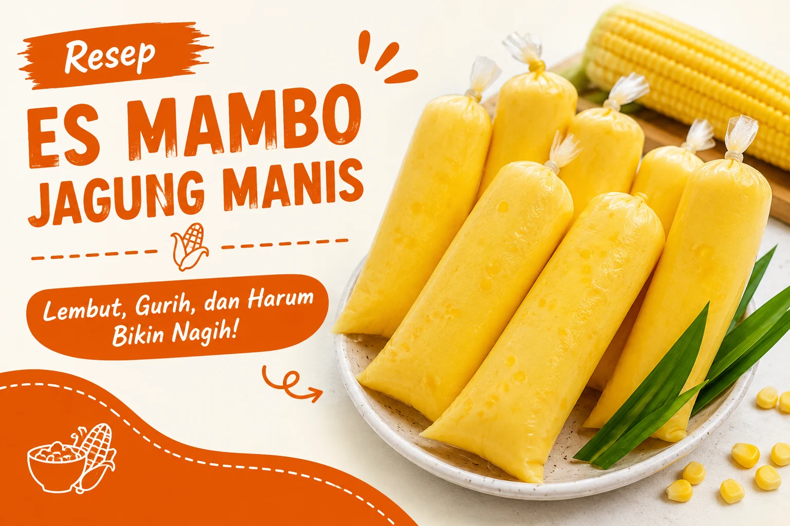 Resep Es Mambo Jagung Manis, Harum, Lembut, dan Bikin Nagih