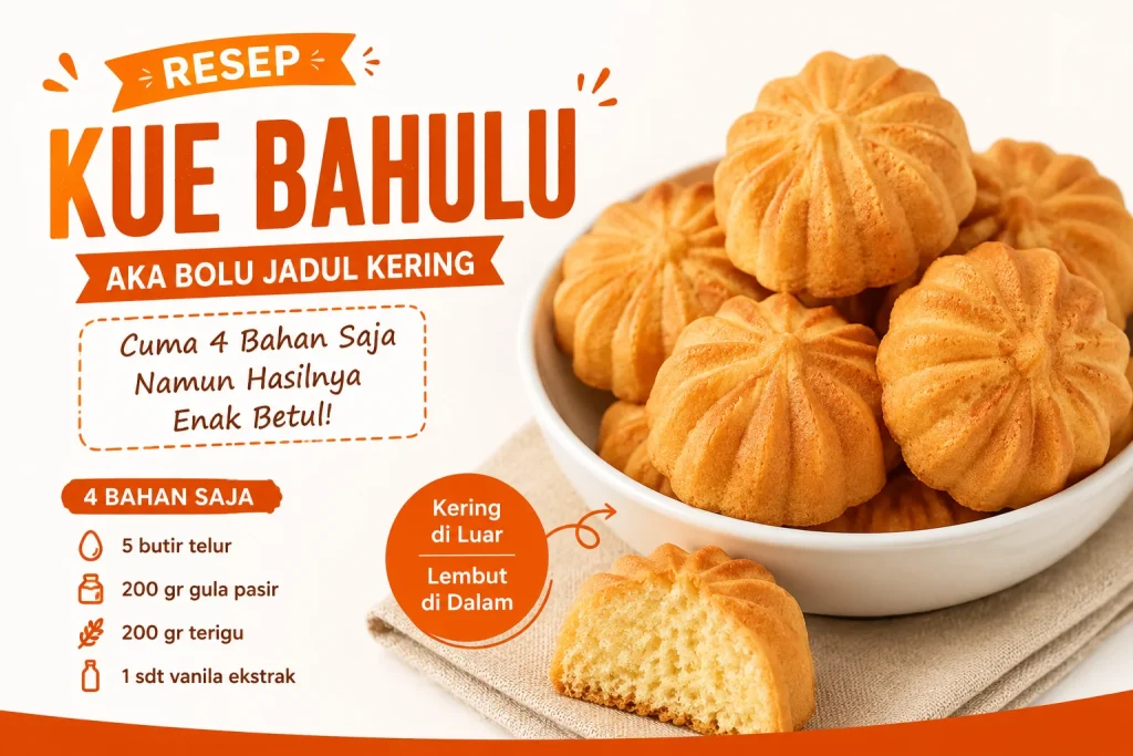 Resep Kue Bahulu Aka Bolu Jadul Kering