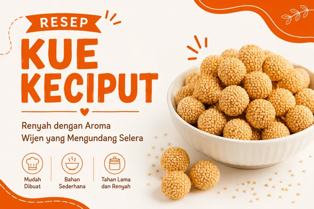Resep Kue Keciput Renyah dengan Aroma Wijen yang Mengundang Selera