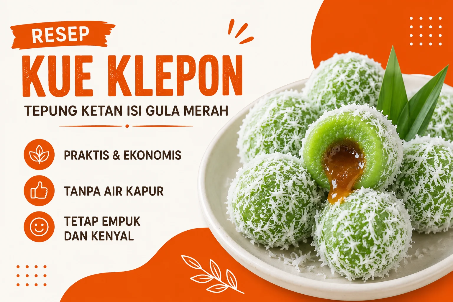Resep Kue Klepon Tepung Ketan Isi Gula Merah Praktis dan Ekonomis