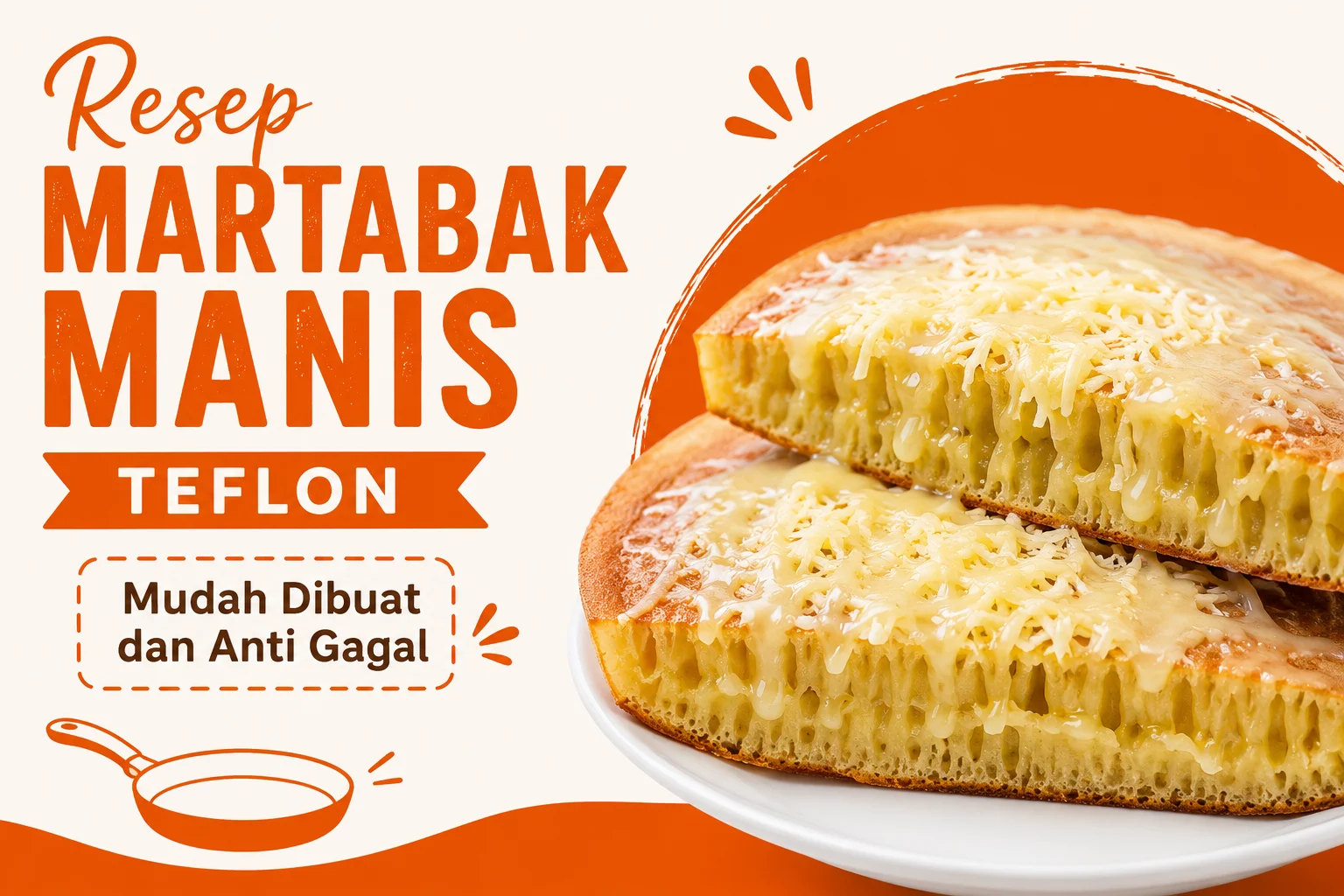 Resep Martabak Manis Teflon, Mudah Dibuat dan Anti Gagal