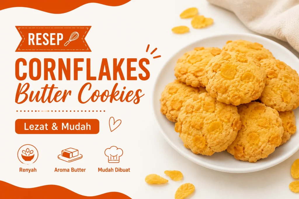 Resep Membuat Cornflakes Butter Cookies Lezat dan Mudah