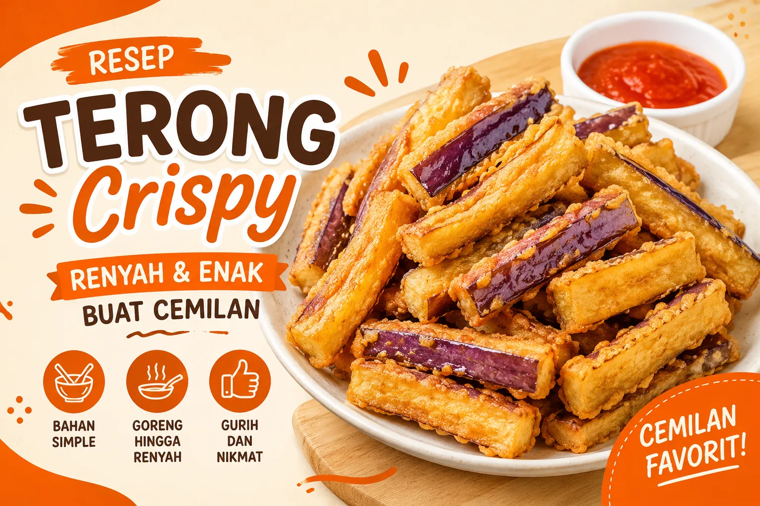 Resep Terong Crispy Renyah Enak Buat Cemilan