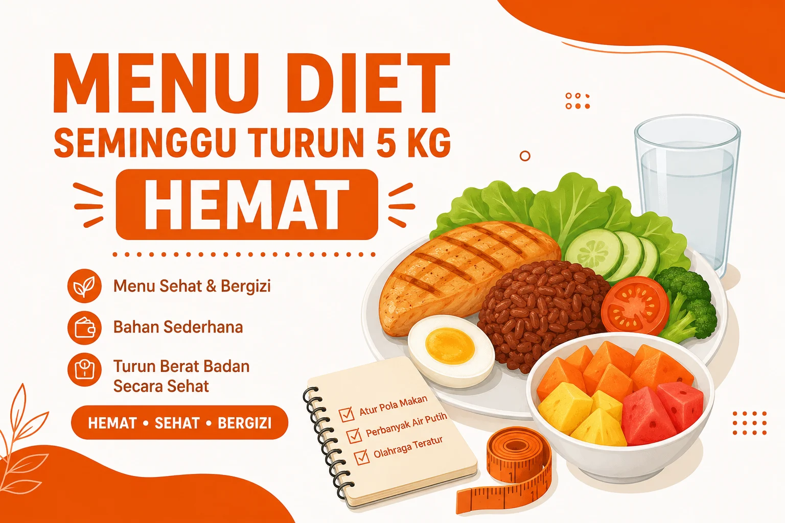Menu Diet Seminggu Turun 5 Kg Hemat