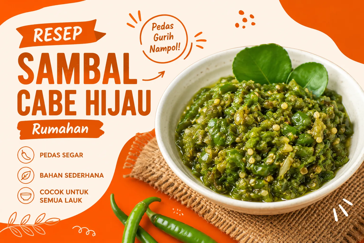 Resep Sambal Cabe Hijau Rumahan